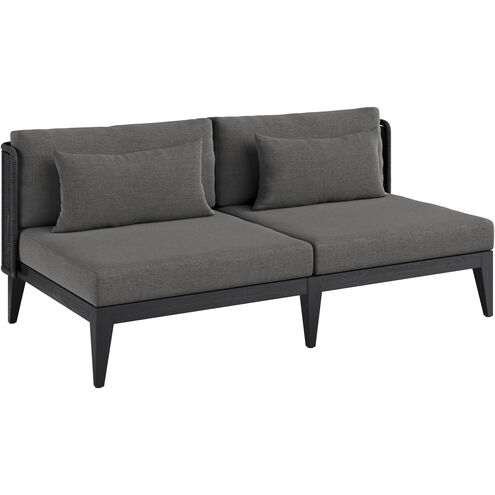 Ibiza Charcoal / Gracebay Grey Outdoor Sofa, 2 Seater